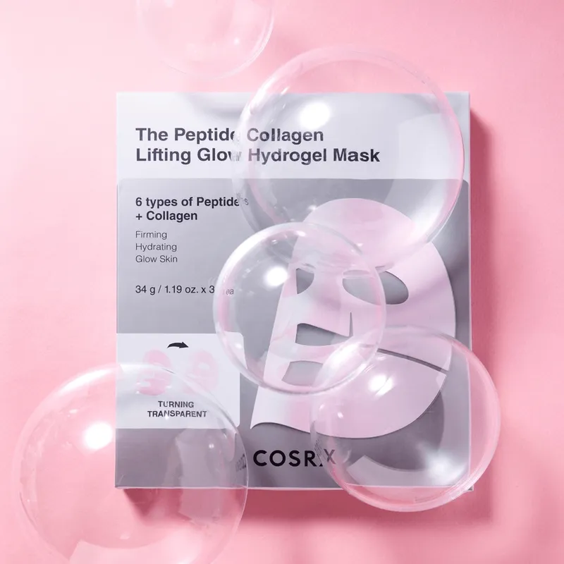 Bild 3 för COSRX The Peptide Collagen Lifting Glow Hydrogel Mask 3pcs