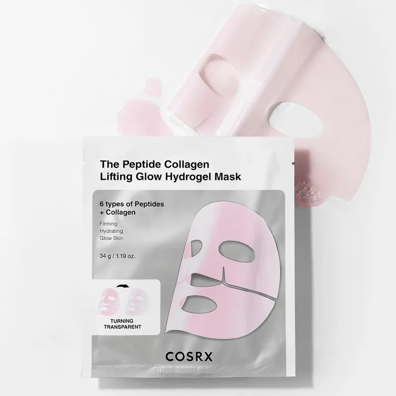 Bild 4 för COSRX The Peptide Collagen Lifting Glow Hydrogel Mask 3pcs
