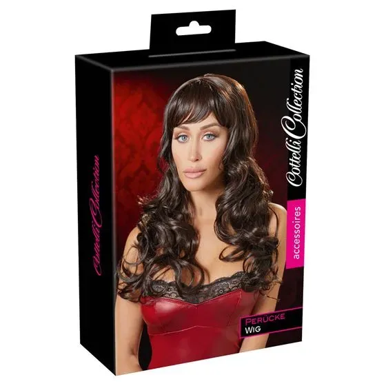 Bild 3 för Cottelli Collection: Long Dark Brown Wig