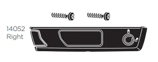 Produktfoto för Cover locking cylinder right Thule