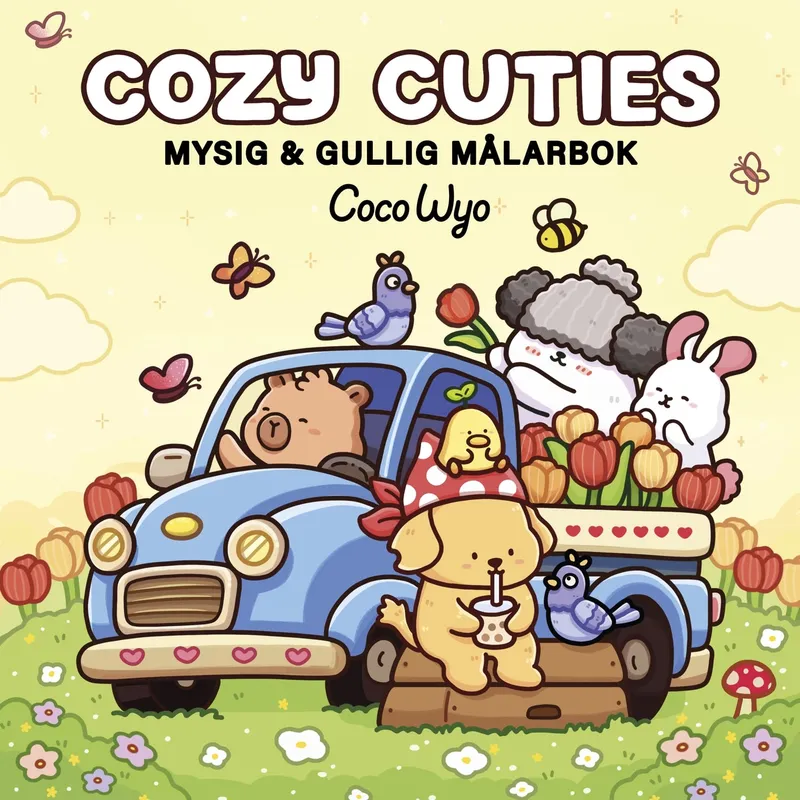 Bild 2 för Cozy Cuties Målarbok