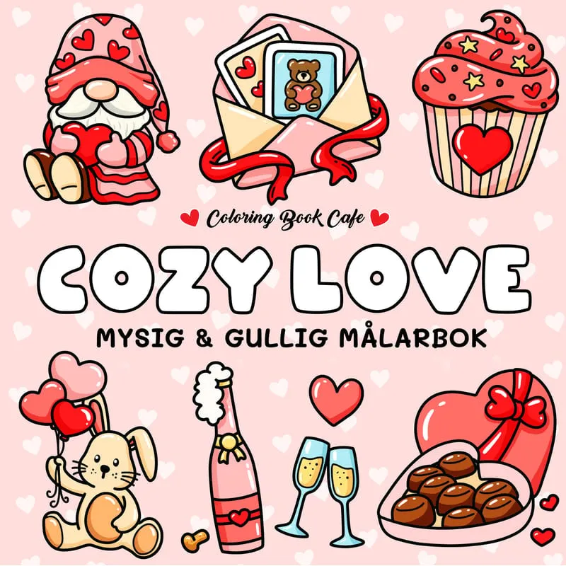 Bild 1 för Cozy Love Målarbok