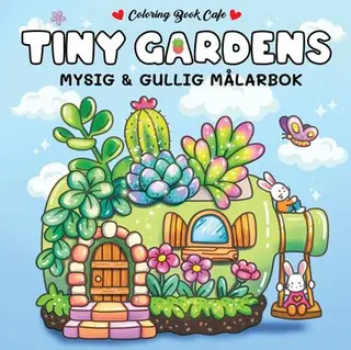 Produktfoto för Cozy Tiny Gardens Målarbok