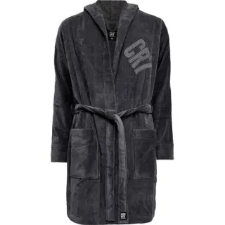 Produktfoto för CR7 Cristiano Ronaldo Cotton Bathrobe Grå bomull Medium Herr
