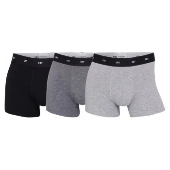 Alternativ bild 0 för CR7 Cristiano Ronaldo Kalsonger 3P Bamboo Trunks Svart/Grå Large Herr