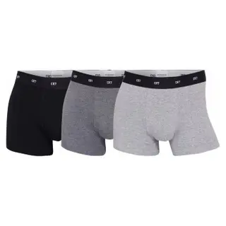 Produktfoto för CR7 Cristiano Ronaldo Kalsonger 3P Bamboo Trunks Svart/Grå Small Herr