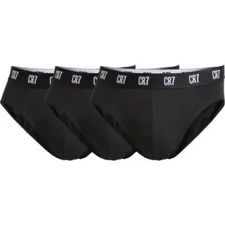 Produktfoto för CR7 Cristiano Ronaldo Kalsonger 3P Basic Brief Svart bomull X-Large Herr