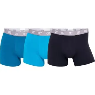 Produktfoto för CR7 Cristiano Ronaldo Kalsonger 3P Men Trunk Blå/Turkos bomull Small Herr