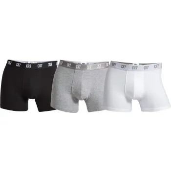 Alternativ bild 0 för CR7 Cristiano Ronaldo Kalsonger 3P Men Trunk Grå/Svart bomull XX-Large Herr