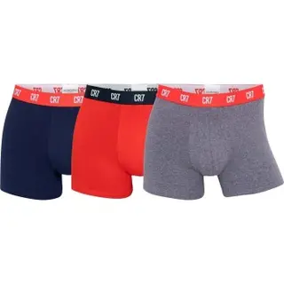Produktfoto för CR7 Cristiano Ronaldo Kalsonger 3P Men Trunk Marin/Röd  bomull Medium Herr