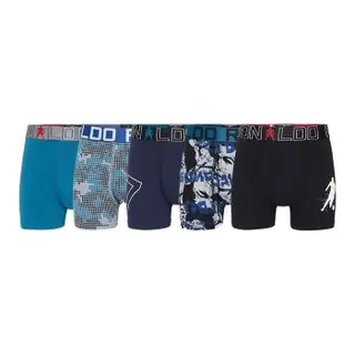 Produktfoto för CR7 Cristiano Ronaldo Kalsonger 5P Boys Trunks Flerfärgad bomull 134-140