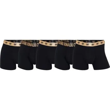 Alternativ bild 0 för CR7 Cristiano Ronaldo Kalsonger 5P Organic Cotton Trunks Black/Gold bomull X-Large Herr