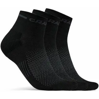 Produktfoto för Craft Core Dry Mid Sock 3-Pack Black