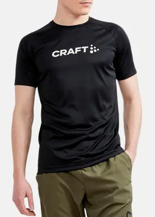 Produktfoto för Craft Core Essence Logo Tee M Black