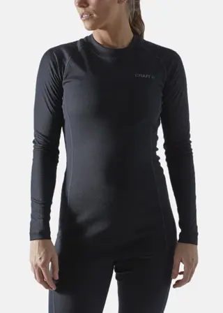 Produktfoto för Craft Core Warm Baselayer Set Women Svart polyester Medium Dam