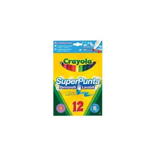 Produktfoto för Crayola Super Tips - Markering - blandfärger (paket om 12)