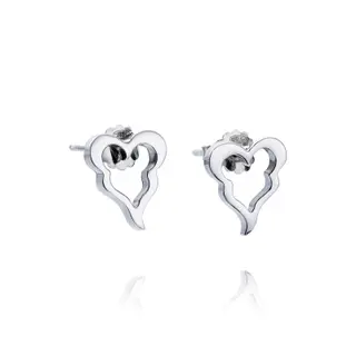 Produktfoto för Crazy Heart Örhänge Silver
