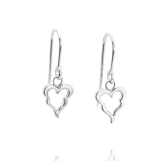 Produktfoto för Crazy Heart Örhänge Silver