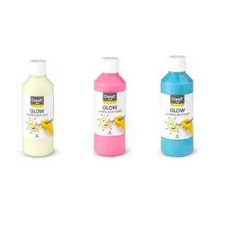 Produktfoto för Creall Glow in the Dark Paint Green-Yellow 250ml