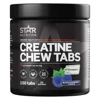 Produktfoto för Creatine Chew Tabs Blue Raspberry, 150 caps