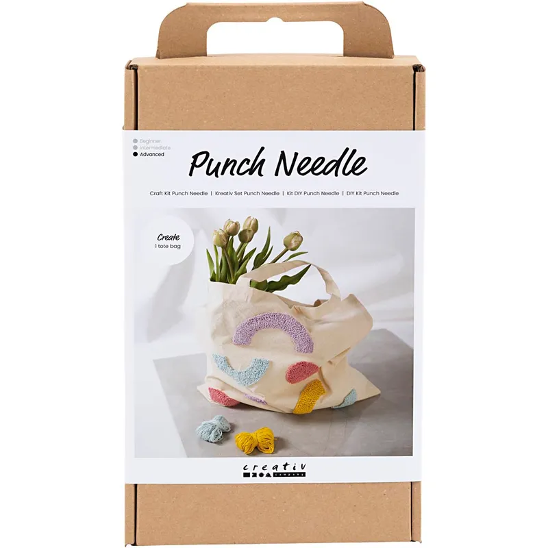 Alternativ bild 0 för Creativ Company Craft Kit Punch Needle - Tote Bag