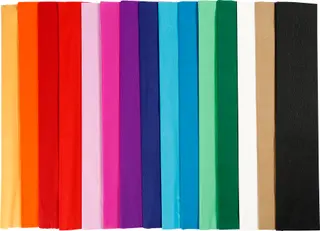 Produktfoto för Creativ Company Crepe paper - Basic colors 15st.