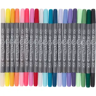 Produktfoto för Creativ Company Double-sided pens - Extra colors 20pcs.
