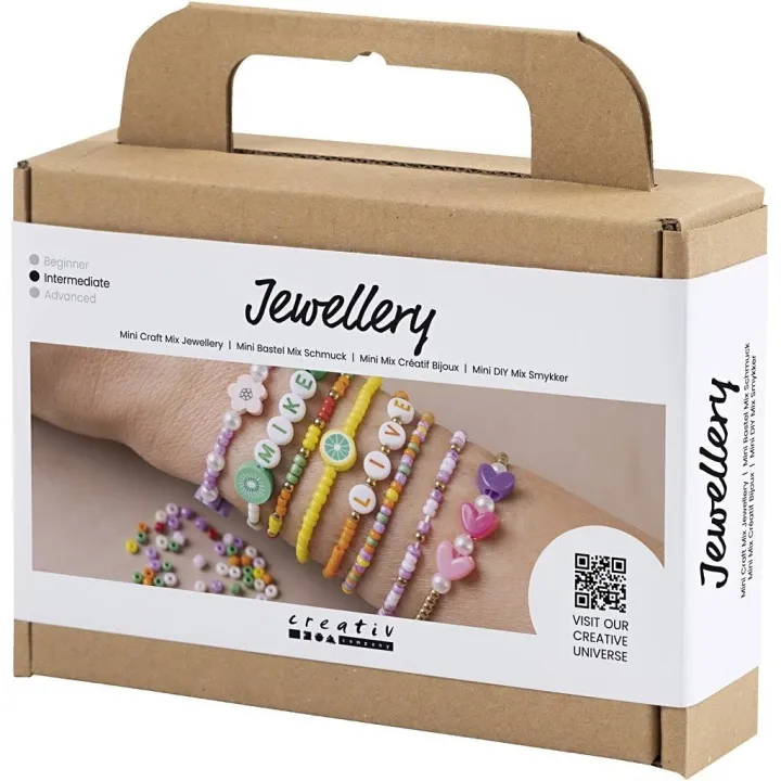 Alternativ bild 0 för Creativ Company Mini Craft Mix Jewellery - Colourful Bracelets