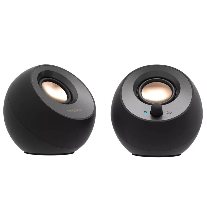 Alternativ bild 0 för Creative Pebble V3 - Högtalare - för persondator - 2.0-kanals - trådlös - Bluetooth - USB - 8 Watt (Total) - svart