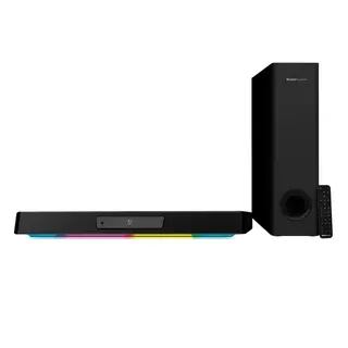 Produktfoto för Creative Sound Blaster Katana V2X - Soundbar - för persondator - 2.1-kanals - trådlös - Bluetooth - Appkontrollerad - USB - 90 Watt (Total) - svart