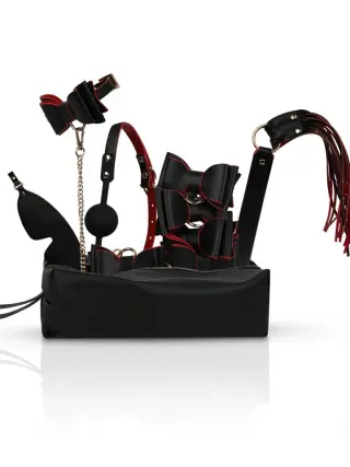 Produktfoto för Crimson &amp; Ebony 8-pcs Luxury Bondage Set