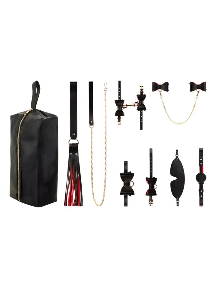 Bild 2 för Crimson &amp; Ebony 8-pcs Luxury Bondage Set