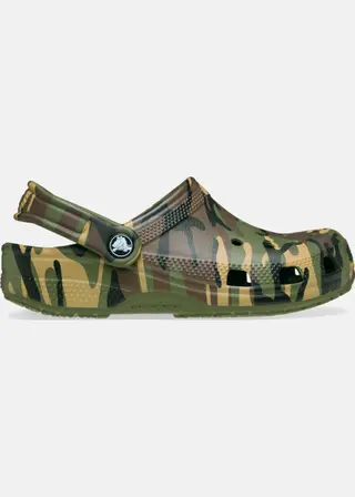 Produktfoto för Crocs Classic Camo Clog Kids Grön/Brun ej Spec US C11 (EU 28-29) Barn
