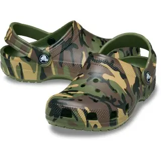 Produktfoto för Crocs Classic Camo Clog Kids Grön/Brun ej Spec US J2 (EU 33-34) Barn