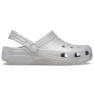 Produktfoto för Crocs Classic Glitter Clog Unisex Silver US M4/W6 (EU 36-37)