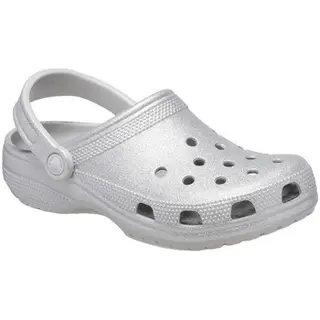 Produktfoto för Crocs Classic Glitter Clog Unisex Silver US M5/W7 (EU 37-38)