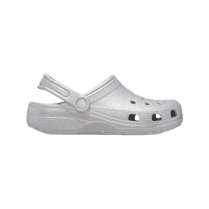 Bild 4 för Crocs Classic Glitter Clog Unisex Silver US M5/W7 (EU 37-38)