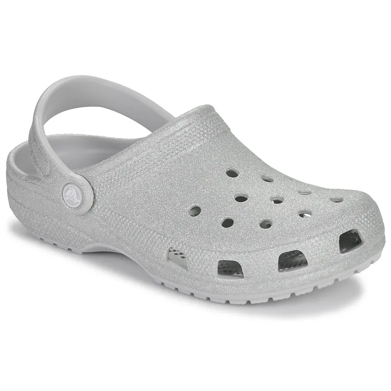 Bild 2 för Crocs Classic Glitter Clog Unisex Silver US M6/W8 (EU 38-39)
