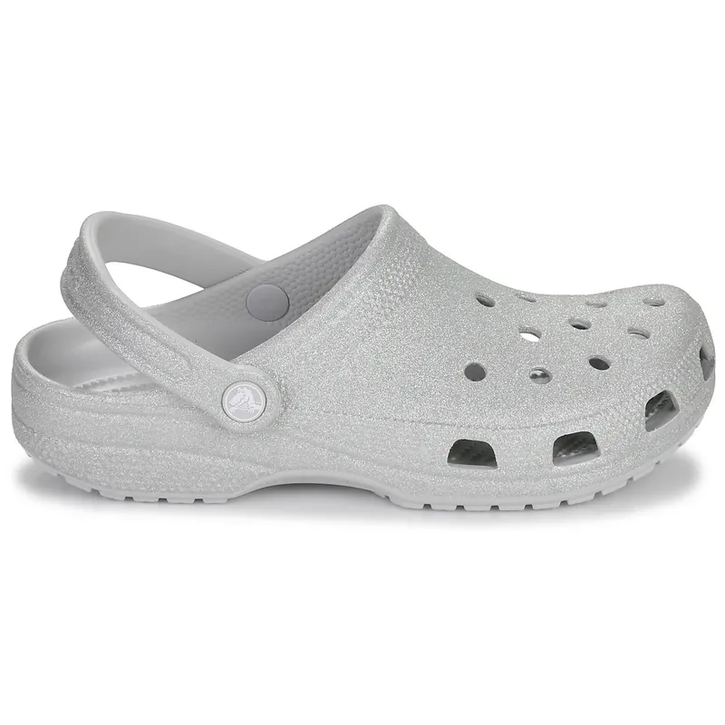 Bild 3 för Crocs Classic Glitter Clog Unisex Silver US M6/W8 (EU 38-39)