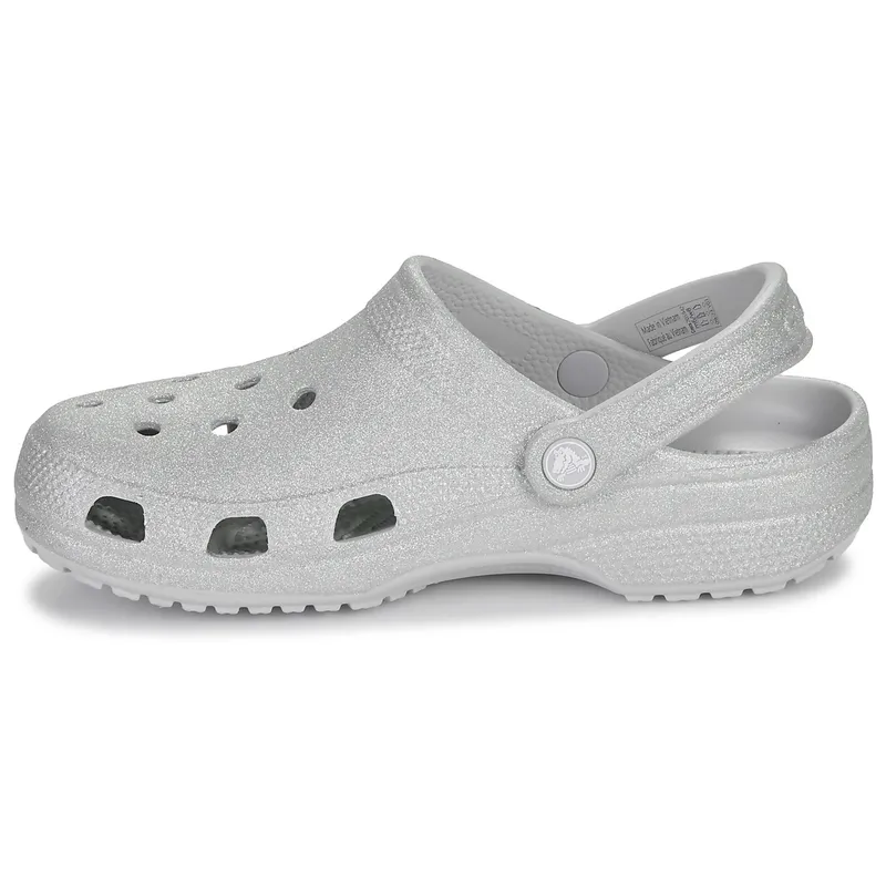Bild 5 för Crocs Classic Glitter Clog Unisex Silver US M6/W8 (EU 38-39)