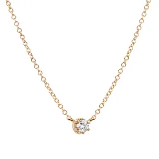 Produktfoto för Crown & Stars Halsband 0.19ct Guld