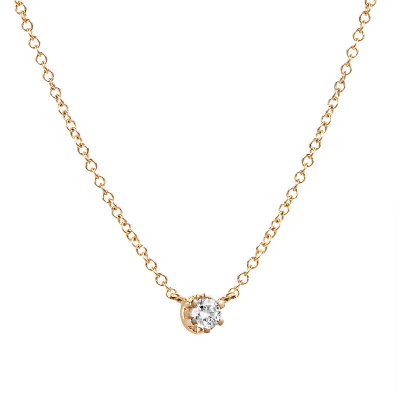 Alternativ bild 0 för Crown & Stars Halsband 0.19ct Guld