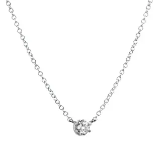 Produktfoto för Crown & Stars Halsband 0.19ct Vitguld