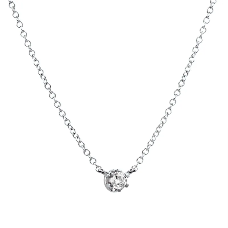 Alternativ bild 0 för Crown & Stars Halsband 0.19ct Vitguld