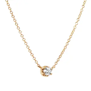 Produktfoto för Crown & Stars Halsband 0.30ct Guld