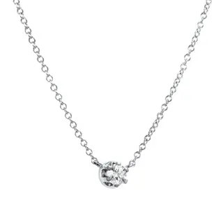 Produktfoto för Crown & Stars Halsband 0.30ct Vitguld