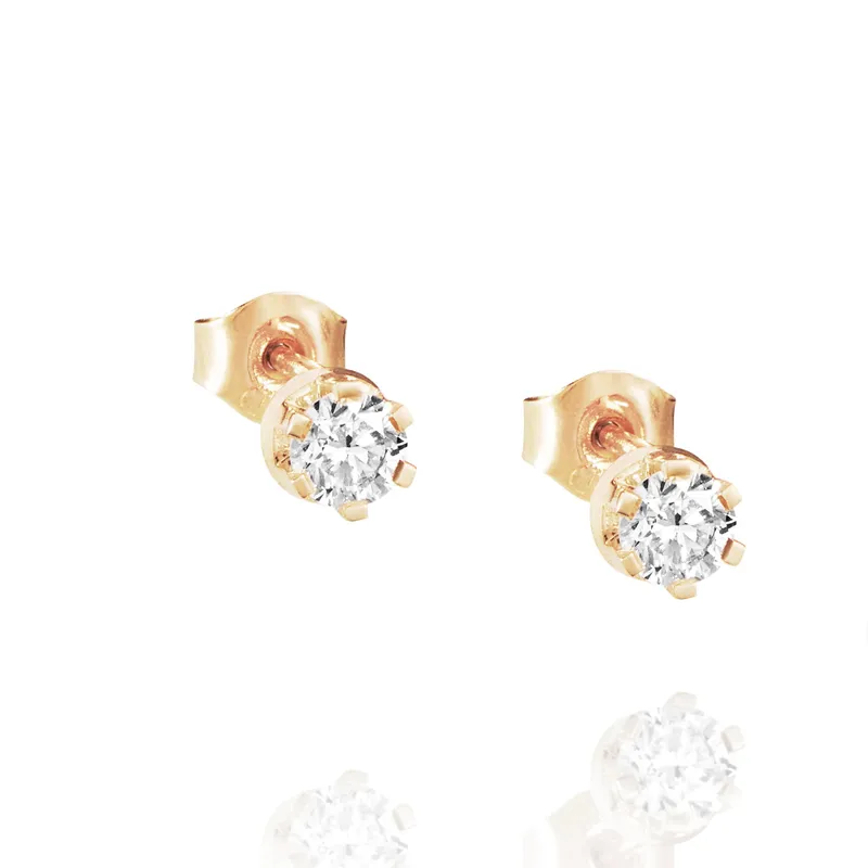 Alternativ bild 0 för Crown & Stars Örhänge 0.60ctw Guld