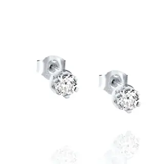Produktfoto för Crown & Stars Örhänge 0.60ctw Vitguld