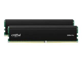 Produktfoto för Crucial Pro 32GB DDR4-3200 UDIMM CL22 (8/16Gbit) Kit (2x16GB)