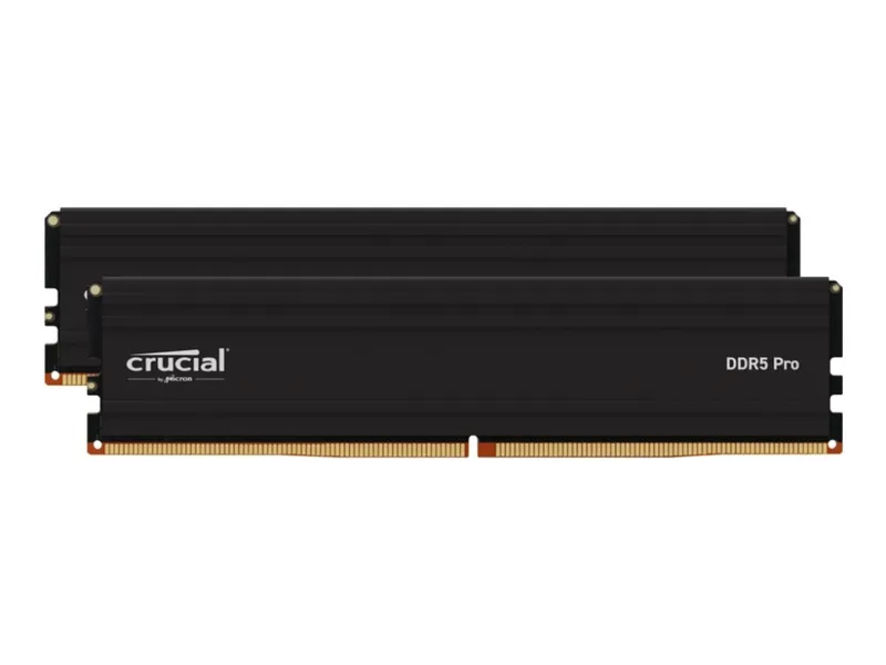 Alternativ bild 0 för Crucial PRO DDR5-6000 - 32GB - CL48 - Dual Channel (2 st) - AMD EXPO - Svart